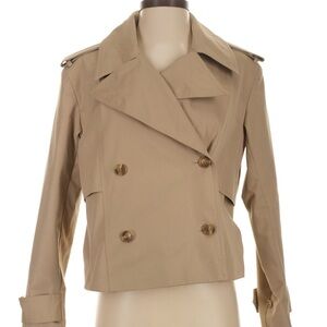 Banana Republic Beige Double-Breasted Trench Coat